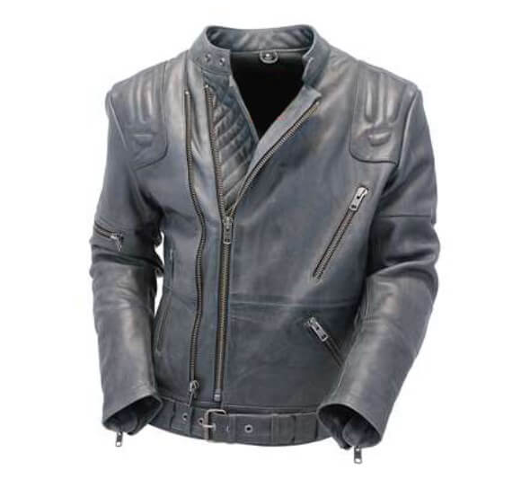 Picture of Asymmetric Gray Dual Zipper Jacket